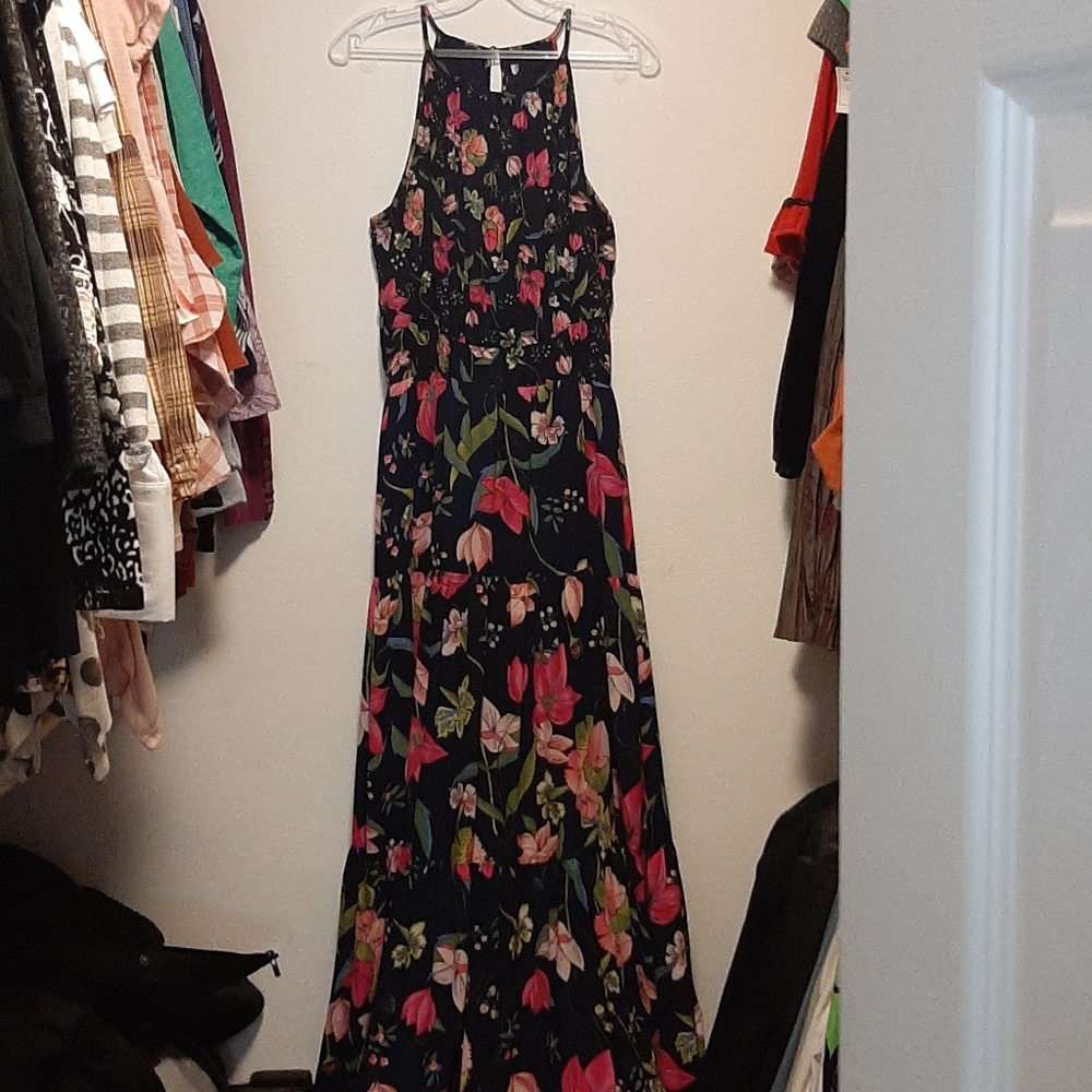 Beautiful Floral Sleeveless Maxi Dress